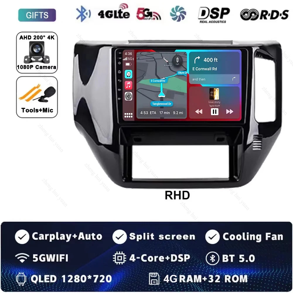 Android 15 For Nissan Patrol V 5 Y61 RHD 2004-2021 Car Radio 4G WIFI BT Video Player DSP Carplay Auto GPS Navigation No 2 Din