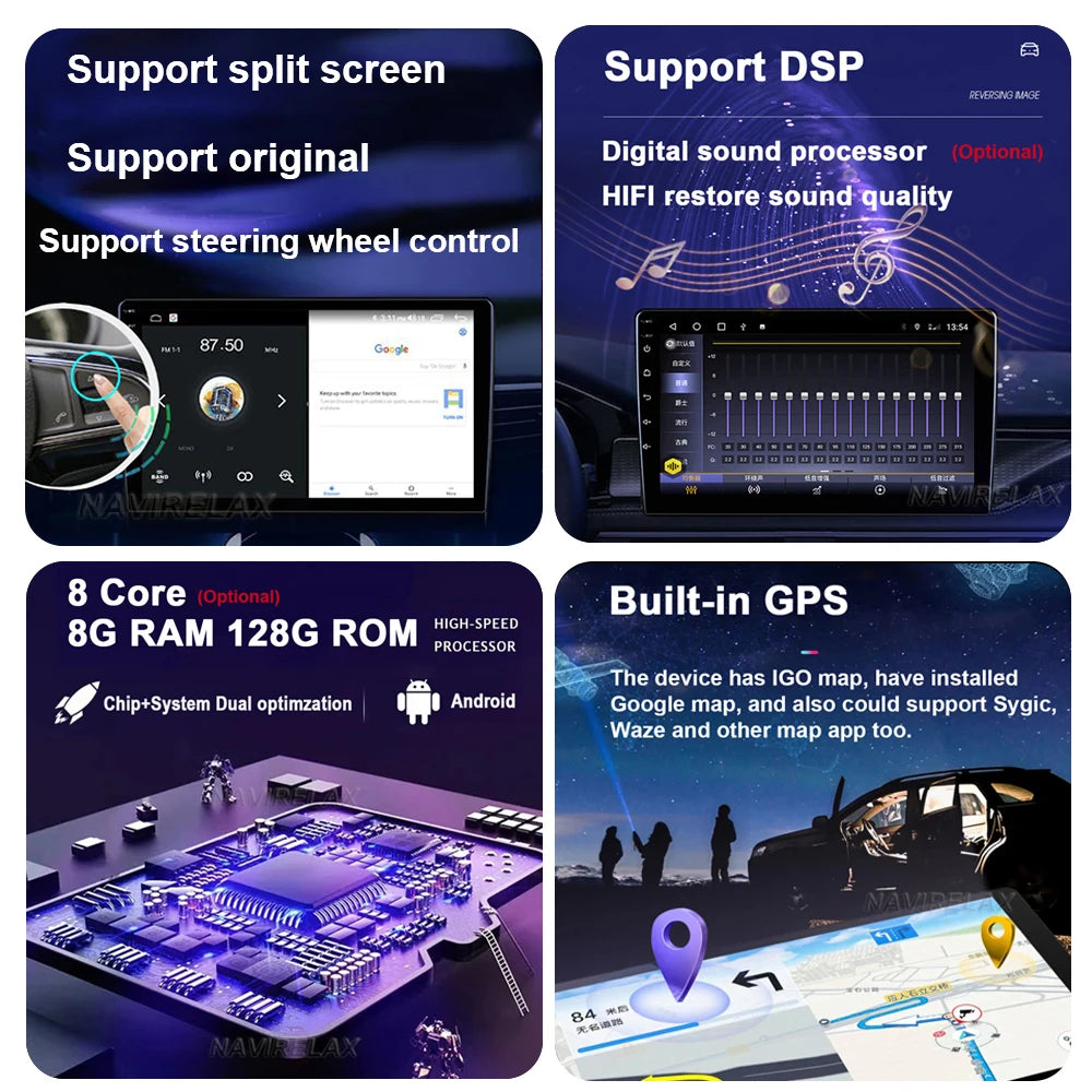 Android 15 For Nissan Patrol V 5 Y61 RHD 2004-2021 Car Radio 4G WIFI BT Video Player DSP Carplay Auto GPS Navigation No 2 Din