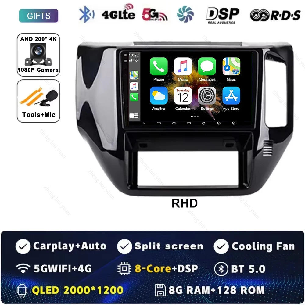 Android 15 For Nissan Patrol V 5 Y61 RHD 2004-2021 Car Radio 4G WIFI BT Video Player DSP Carplay Auto GPS Navigation No 2 Din
