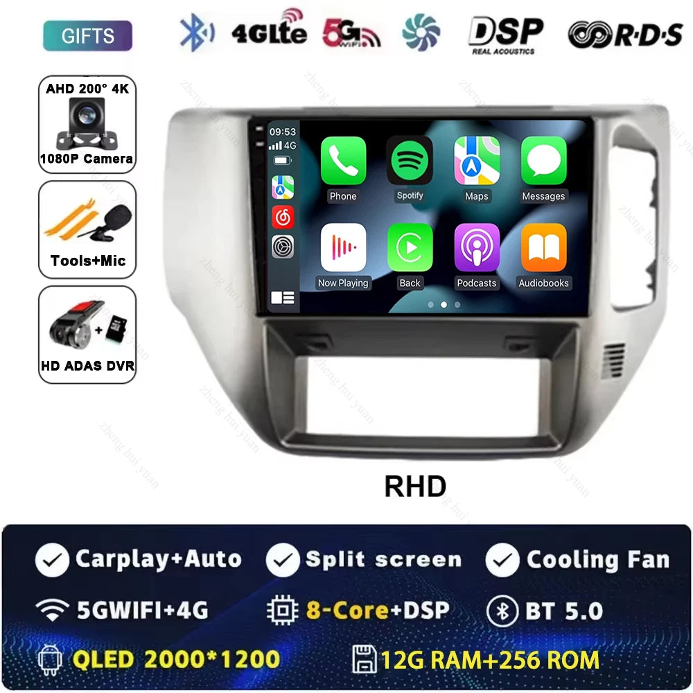 Android 15 For Nissan Patrol V 5 Y61 RHD 2004-2021 Car Radio 4G WIFI BT Video Player DSP Carplay Auto GPS Navigation No 2 Din