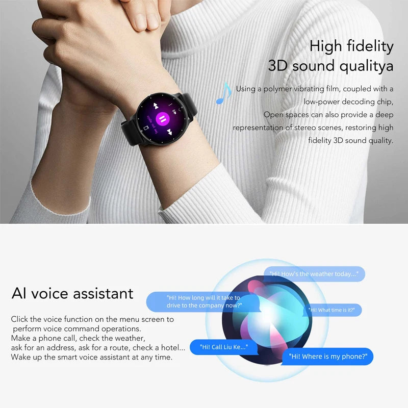 New Smart Watch Men Sports Fitness Watch Heart Rate Full Touch Screen Bluetooth Call 2025 New Ultra Light Smartwatch
