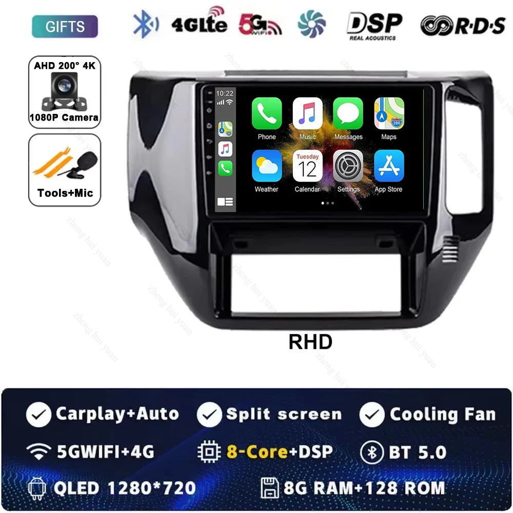 Android 15 For Nissan Patrol V 5 Y61 RHD 2004-2021 Car Radio 4G WIFI BT Video Player DSP Carplay Auto GPS Navigation No 2 Din