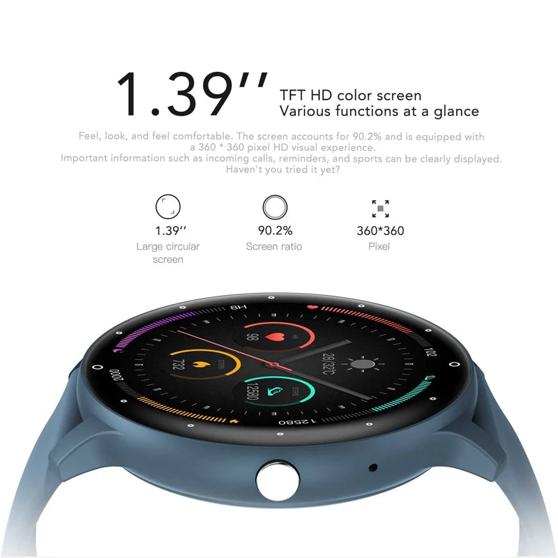 New Smart Watch Men Sports Fitness Watch Heart Rate Full Touch Screen Bluetooth Call 2025 New Ultra Light Smartwatch